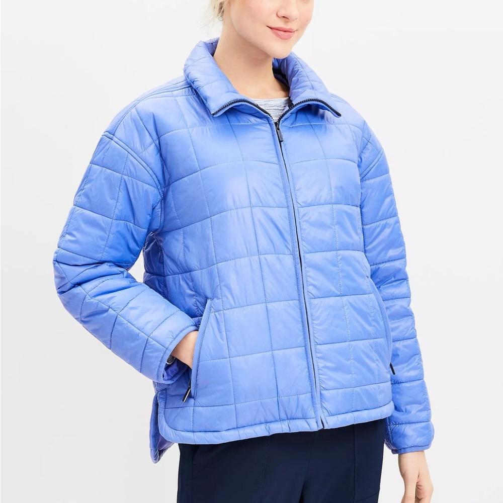 Lou &‎ Grey Quilted Puffer Jacket - NWT - Baja Blue